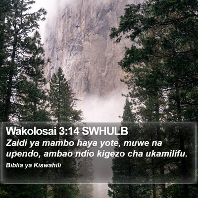 Wakolosai 3:14 SWHULB Bible Verse Image