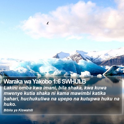 Waraka wa Yakobo 1:6 SWHULB Bible Verse Image
