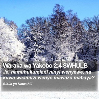 Waraka wa Yakobo 2:4 SWHULB Bible Verse Image