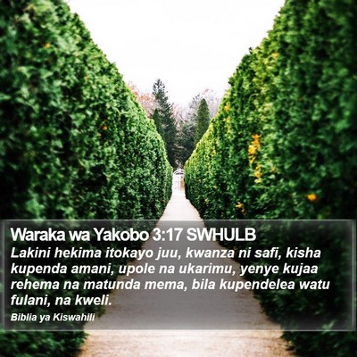 Waraka wa Yakobo 3:17 SWHULB Bible Verse Image