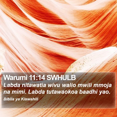 Warumi 11:14 SWHULB Bible Verse Image