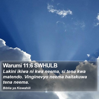 Warumi 11:6 SWHULB Bible Verse Image
