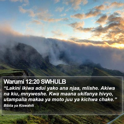 Warumi 12:20 SWHULB Bible Verse Image