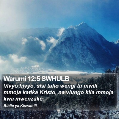 Warumi 12:5 SWHULB Bible Verse Image