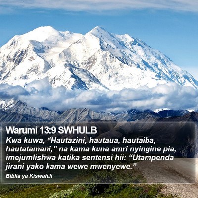 Warumi 13:9 SWHULB Bible Verse Image