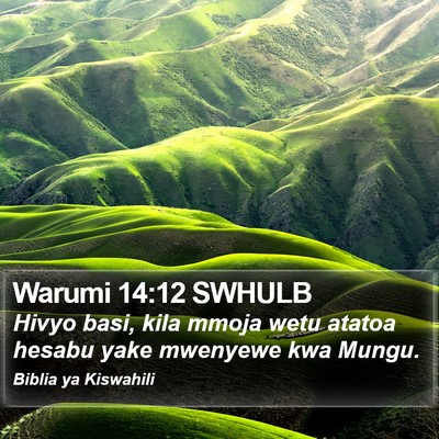 Warumi 14:12 SWHULB Bible Verse Image