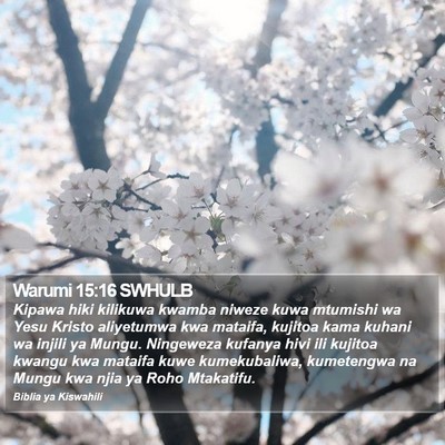 Warumi 15:16 SWHULB Bible Verse Image
