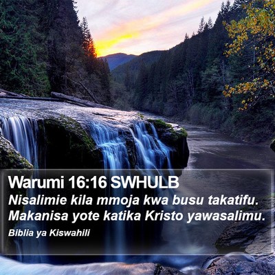 Warumi 16:16 SWHULB Bible Verse Image