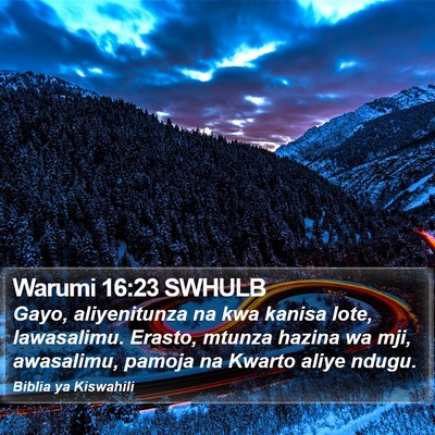 Warumi 16:23 SWHULB Bible Verse Image