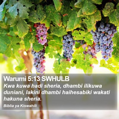 Warumi 5:13 SWHULB Bible Verse Image