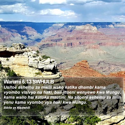 Warumi 6:13 SWHULB Bible Verse Image