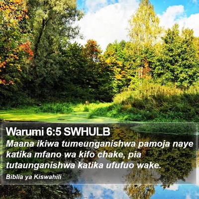 Warumi 6:5 SWHULB Bible Verse Image