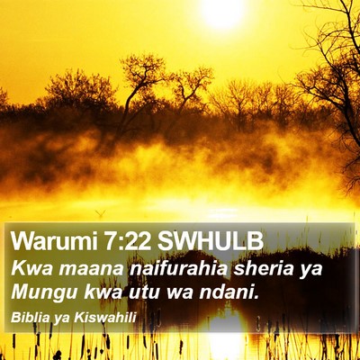 Warumi 7:22 SWHULB Bible Verse Image
