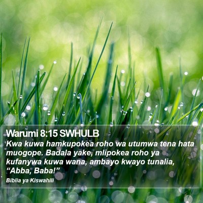 Warumi 8:15 SWHULB Bible Verse Image