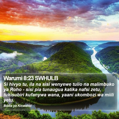 Warumi 8:23 SWHULB Bible Verse Image