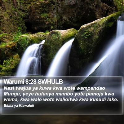 Warumi 8:28 SWHULB Bible Verse Image