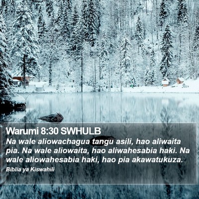 Warumi 8:30 SWHULB Bible Verse Image
