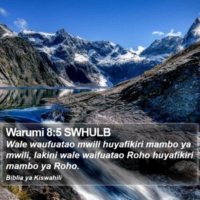 Warumi 8:5 SWHULB Bible Verse Image