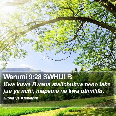 Warumi 9:28 SWHULB Bible Verse Image