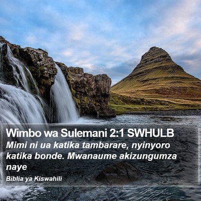 Wimbo wa Sulemani 2:1 SWHULB Bible Verse Image