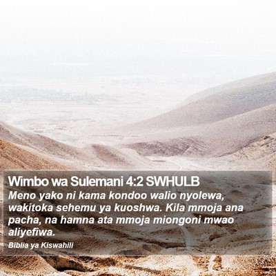 Wimbo wa Sulemani 4:2 SWHULB Bible Verse Image