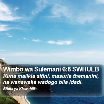 Wimbo wa Sulemani 6:8 SWHULB Bible Verse Image