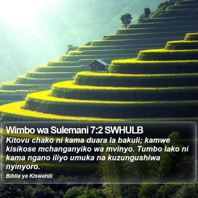 Wimbo wa Sulemani 7:2 SWHULB Bible Verse Image