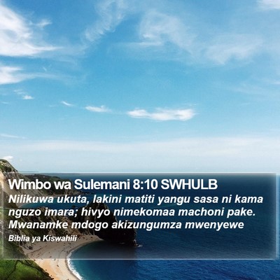 Wimbo wa Sulemani 8:10 SWHULB Bible Verse Image