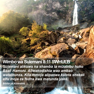 Wimbo wa Sulemani 8:11 SWHULB Bible Verse Image