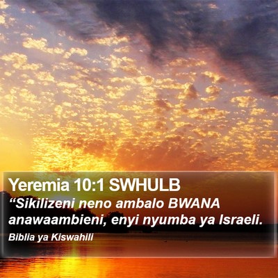Yeremia 10:1 SWHULB Bible Verse Image