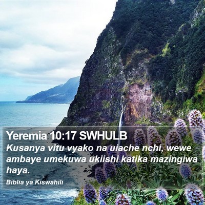 Yeremia 10:17 SWHULB Bible Verse Image
