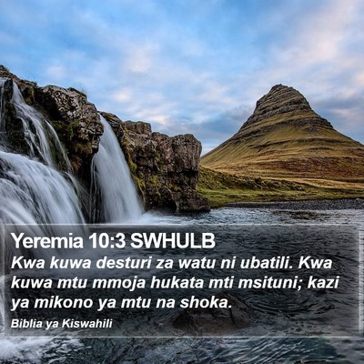Yeremia 10:3 SWHULB Bible Verse Image