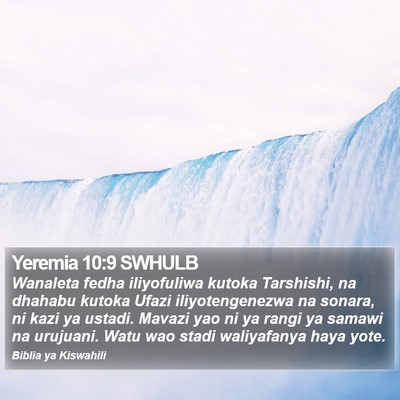 Yeremia 10:9 SWHULB Bible Verse Image