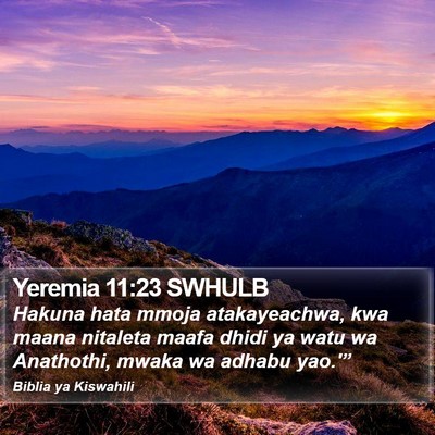 Yeremia 11:23 SWHULB Bible Verse Image