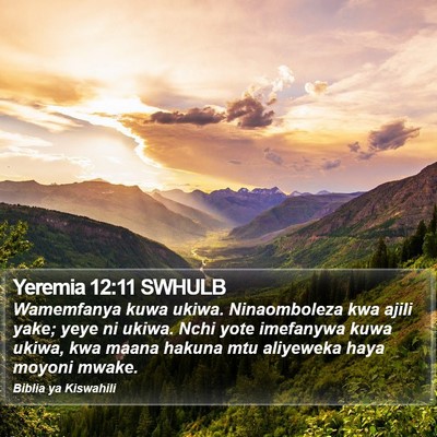 Yeremia 12:11 SWHULB Bible Verse Image