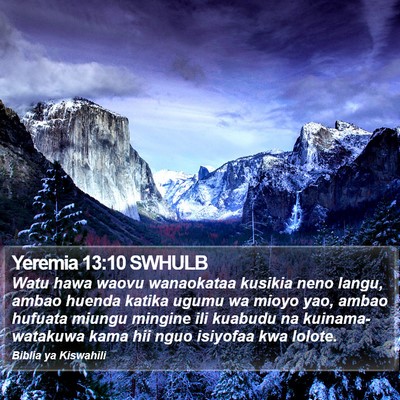 Yeremia 13:10 SWHULB Bible Verse Image