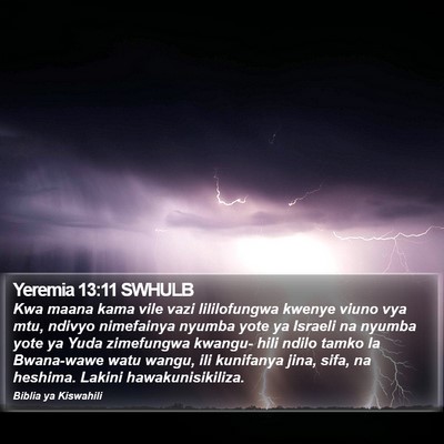 Yeremia 13:11 SWHULB Bible Verse Image