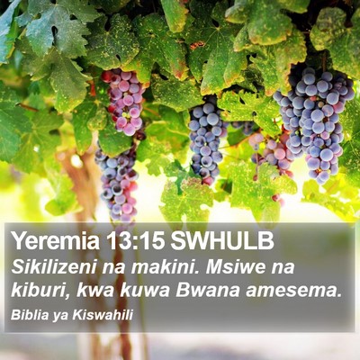 Yeremia 13:15 SWHULB Bible Verse Image