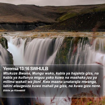 Yeremia 13:16 SWHULB Bible Verse Image