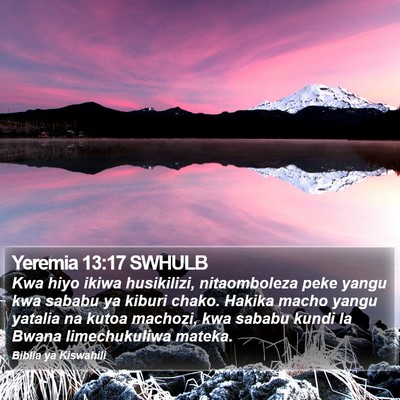 Yeremia 13:17 SWHULB Bible Verse Image