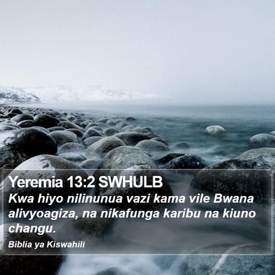 Yeremia 13:2 SWHULB Bible Verse Image