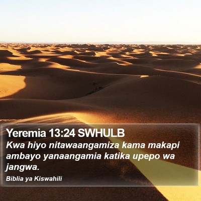 Yeremia 13:24 SWHULB Bible Verse Image