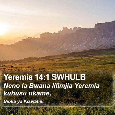Yeremia 14:1 SWHULB Bible Verse Image