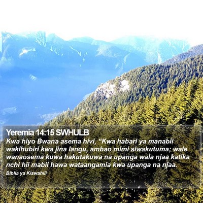 Yeremia 14:15 SWHULB Bible Verse Image