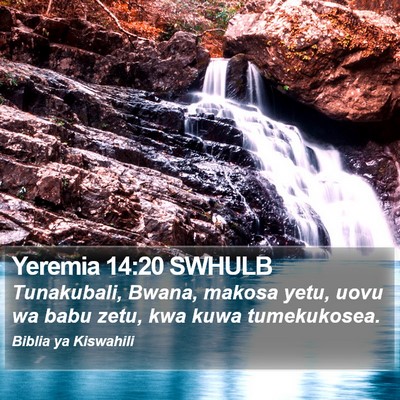 Yeremia 14:20 SWHULB Bible Verse Image