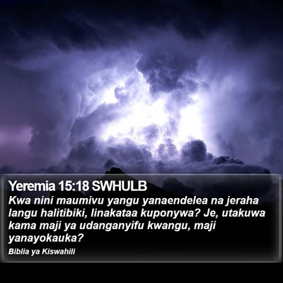 Yeremia 15:18 SWHULB Bible Verse Image