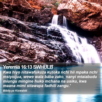 Yeremia 16:13 SWHULB Bible Verse Image