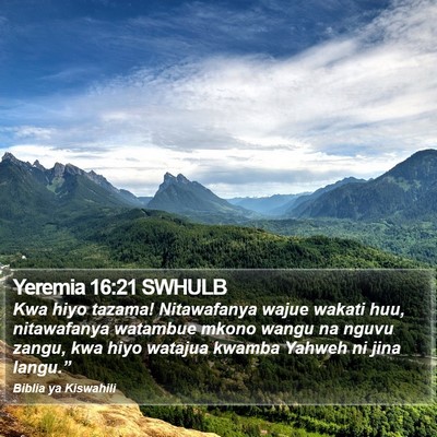 Yeremia 16:21 SWHULB Bible Verse Image