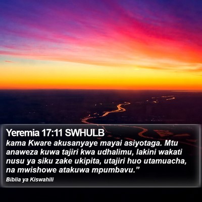 Yeremia 17:11 SWHULB Bible Verse Image