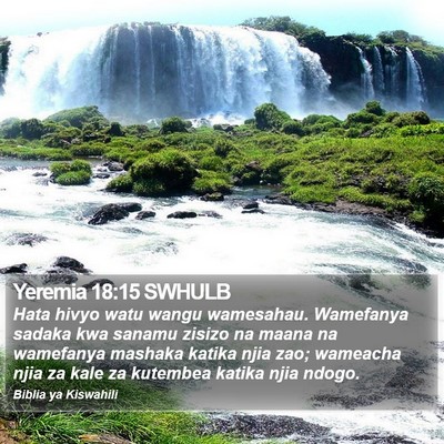 Yeremia 18:15 SWHULB Bible Verse Image